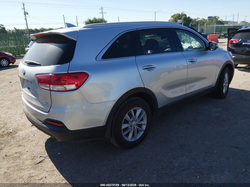 2018 Kia Sorento VIN 5XYPGDA59JG381936 IAAI salvage auction — LEFT FRONT, Salvage (Kansas), sold $1,800 on 2026-07-24 (photo 4)