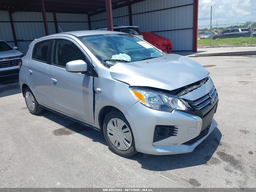 2024 Mitsubishi Mirage VIN ML32AUHJ4RH030842 IAAI salvage auction — FRONT END, Salvage (Arizona), sold $2,100 on 2026-07-16 (photo 1)