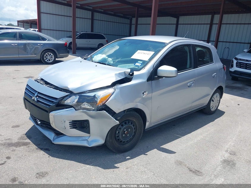 2024 Mitsubishi Mirage VIN ML32AUHJ4RH030842 IAAI salvage auction — FRONT END, Salvage (Arizona), sold $2,100 on 2026-07-16 (photo 2)
