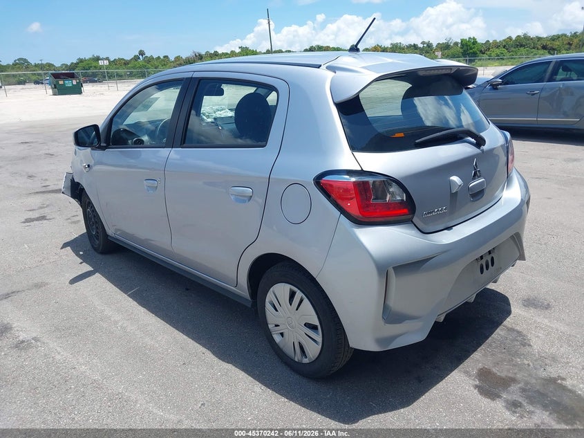 2024 Mitsubishi Mirage VIN ML32AUHJ4RH030842 IAAI salvage auction — FRONT END, Salvage (Arizona), sold $2,100 on 2026-07-16 (photo 3)