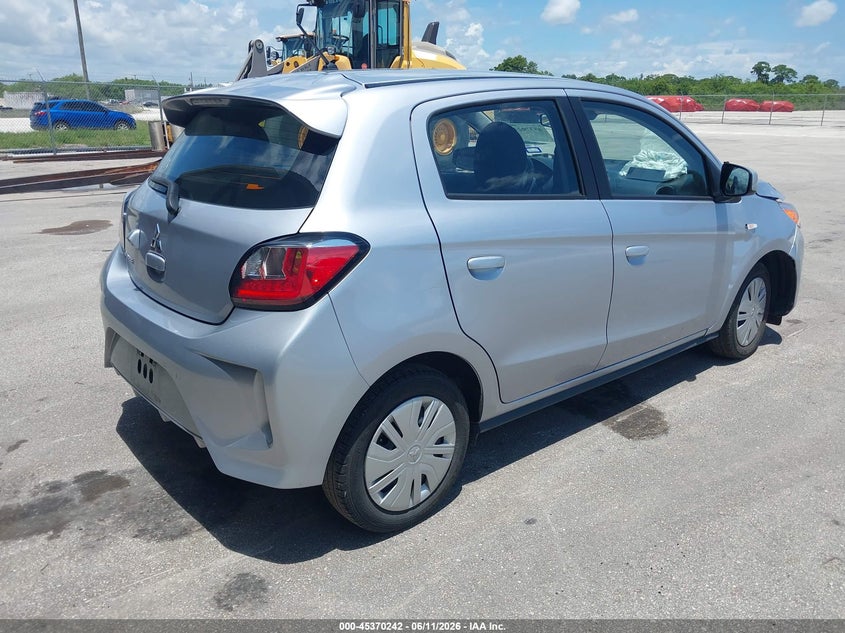 2024 Mitsubishi Mirage VIN ML32AUHJ4RH030842 IAAI salvage auction — FRONT END, Salvage (Arizona), sold $2,100 on 2026-07-16 (photo 4)