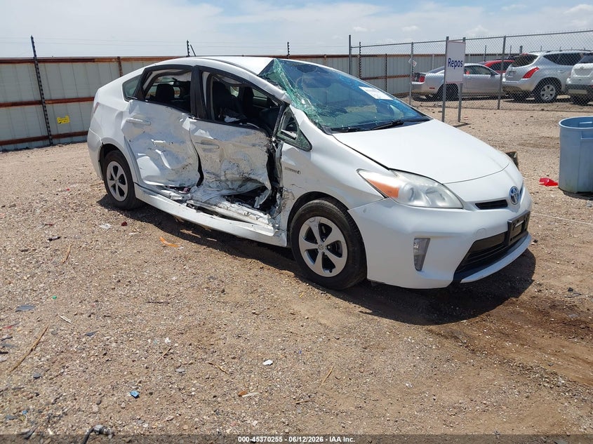 2013 Toyota Prius VIN JTDKN3DU7D5590036 IAAI salvage auction — NORMAL WEAR, Clear (California), sold $450 on 2026-07-06 (photo 1)