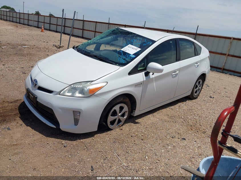 2013 Toyota Prius VIN JTDKN3DU7D5590036 IAAI salvage auction — NORMAL WEAR, Clear (California), sold $450 on 2026-07-06 (photo 2)