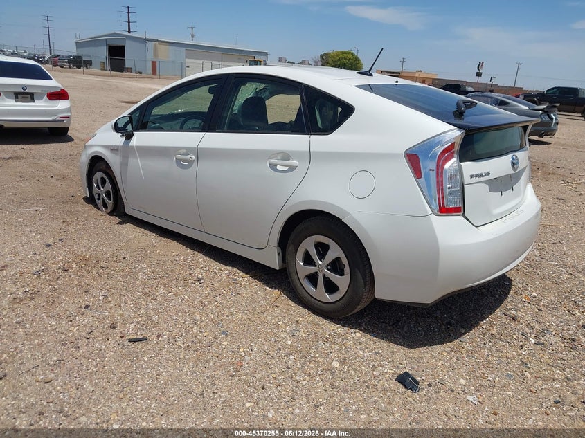 2013 Toyota Prius VIN JTDKN3DU7D5590036 IAAI salvage auction — NORMAL WEAR, Clear (California), sold $450 on 2026-07-06 (photo 3)