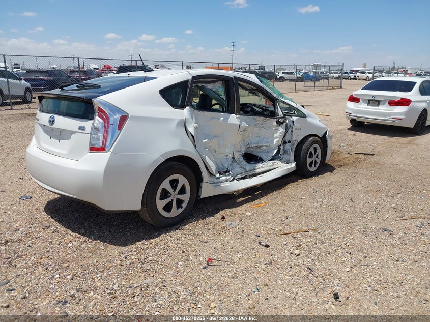 2013 Toyota Prius VIN JTDKN3DU7D5590036 IAAI salvage auction — NORMAL WEAR, Clear (California), sold $450 on 2026-07-06 (photo 4)