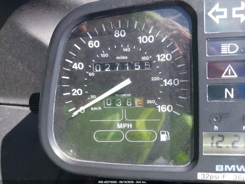 1992 BMW K75 VIN WB1057308N6229016 IAAI salvage auction — RIGHT SIDE, Clear (Michigan), sold $50 on 2026-07-08 (photo 7)
