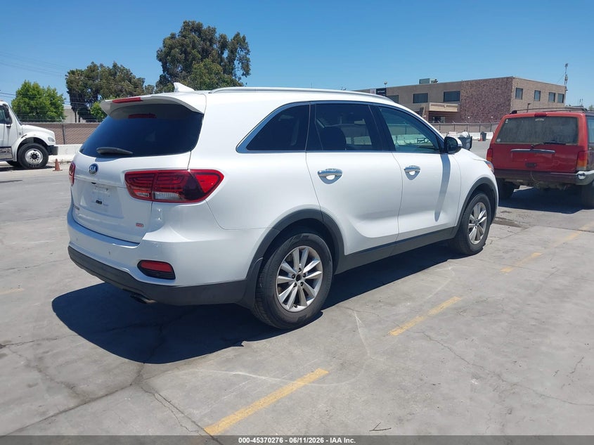 2019 Kia Sorento VIN 5XYPG4A31KG434242 IAAI salvage auction — NORMAL WEAR, Clear - Dealer Only (California), sold $2,650 on 2026-07-13 (photo 4)