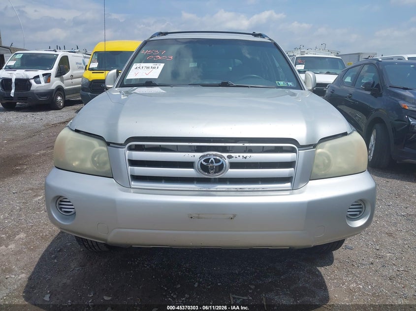 2004 Toyota Highlander VIN JTEEP21A840018574 IAAI salvage auction — NORMAL WEAR, Clear (Pennsylvania), sold $725 on 2026-07-08 (photo 6)