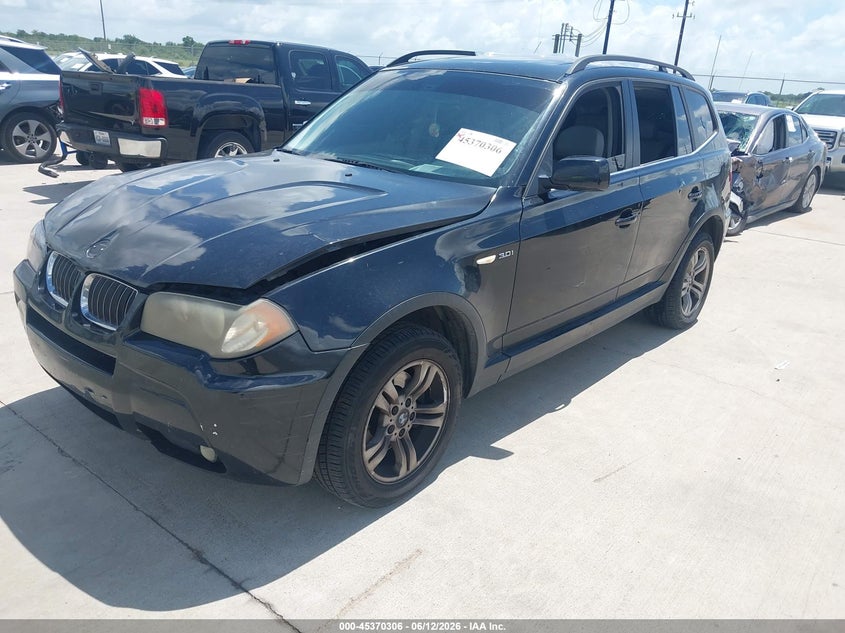 2006 BMW X3 VIN WBXPA93436WD25008 IAAI salvage auction — FRONT END, Original (Texas), sold $525 on 2026-07-24 (photo 2)