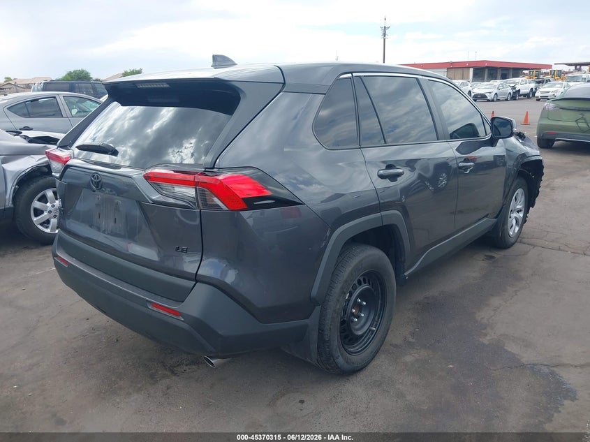 2025 Toyota Rav 4 VIN 2T3K1RFV3SW388532 IAAI salvage auction — RIGHT FRONT, Salvage (Arizona), sold $11,300 on 2026-07-28 (photo 4)