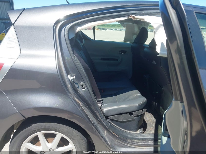 2014 Toyota Prius c VIN JTDKDTB37E1076192 IAAI salvage auction — FRONT END, Certificate Of Title (Nebraska), sold $700 on 2026-07-23 (photo 8)