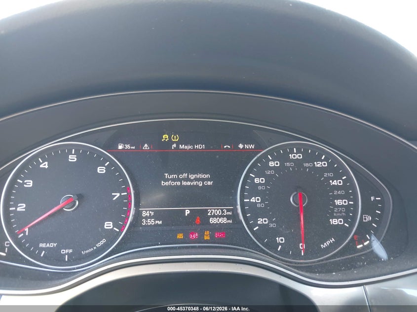 2016 Audi A6 VIN WAUGFAFC0GN110657 IAAI salvage auction — UNKNOWN, Salvage Title, sold $5,200 on 2026-07-12 (photo 7)