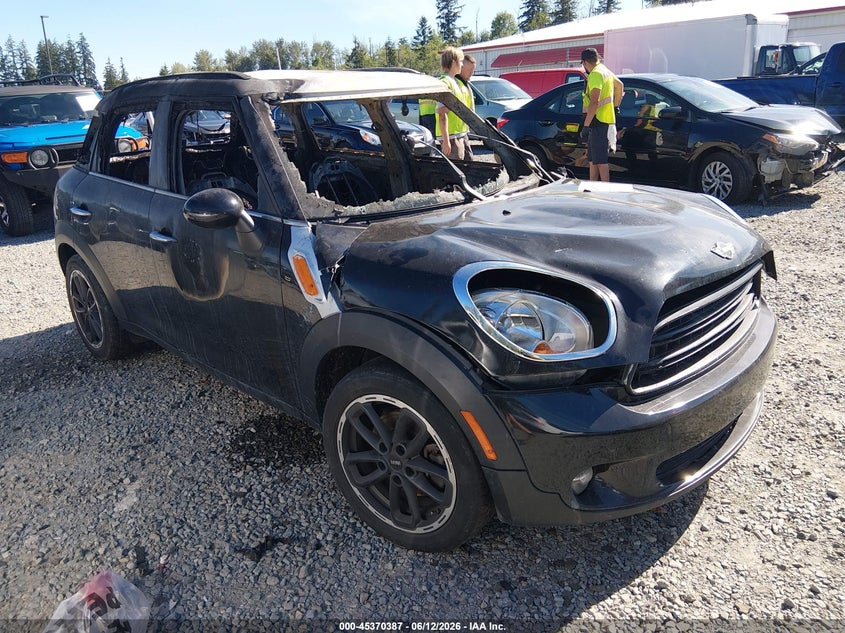 2016 Mini Countryman VIN WMWZB3C55GWR49235 IAAI salvage auction — INTERIOR BURN, Bill Of Sale - Parts Only (Washington), sold $25 on 2026-07-22 (photo 1)