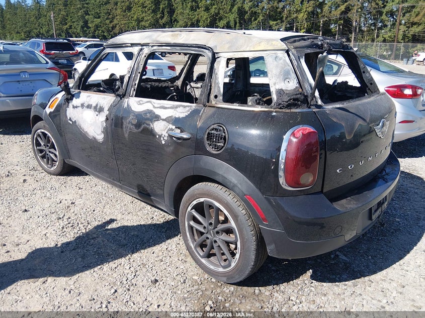 2016 Mini Countryman VIN WMWZB3C55GWR49235 IAAI salvage auction — INTERIOR BURN, Bill Of Sale - Parts Only (Washington), sold $25 on 2026-07-22 (photo 3)