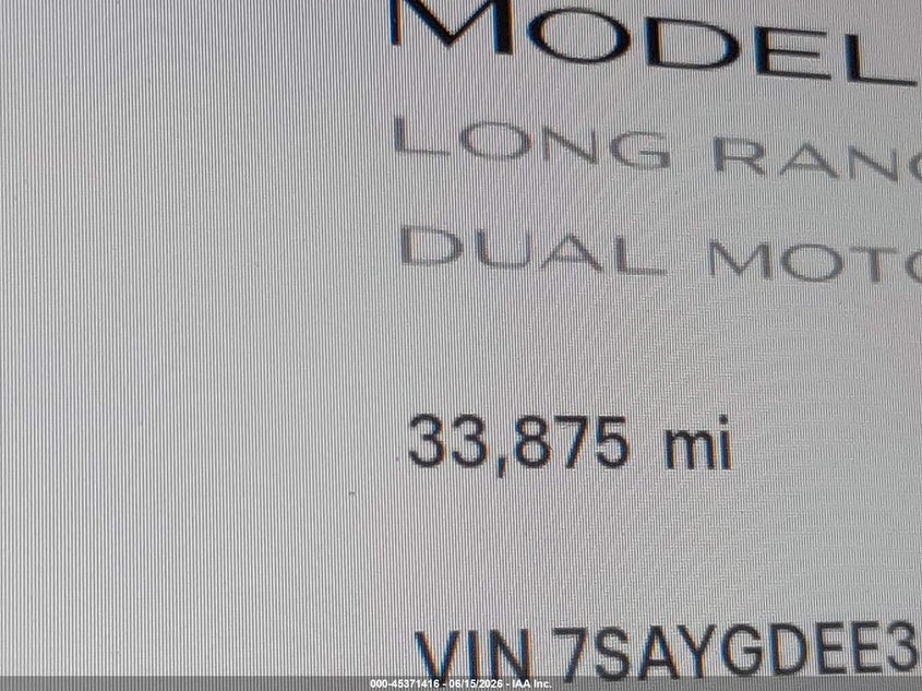 2023 Tesla Model y VIN 7SAYGDEE3PA091710 IAAI salvage auction — FRONT END, Salvage (California), sold $12,500 on 2026-07-14 (photo 7)