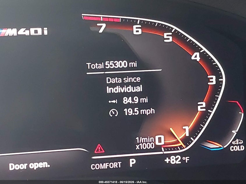 2020 BMW X3 VIN 5UXTY9C00L9D30552 IAAI salvage auction — FRONT END, Original (Texas), sold $19,300 on 2026-07-16 (photo 7)