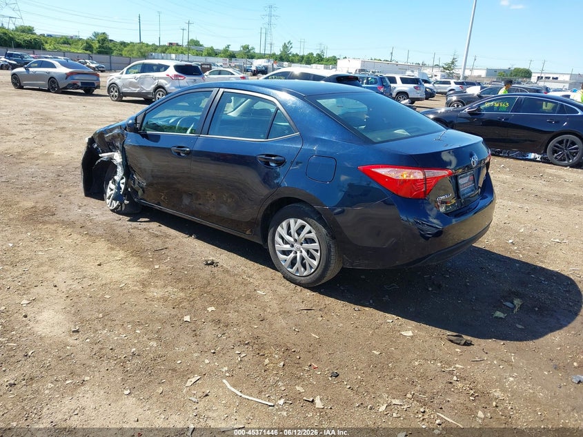 2019 Toyota Corolla VIN 5YFBURHE2KP905012 IAAI salvage auction — LEFT FRONT, Salvage (Ohio), sold $3,800 on 2026-07-24 (photo 3)