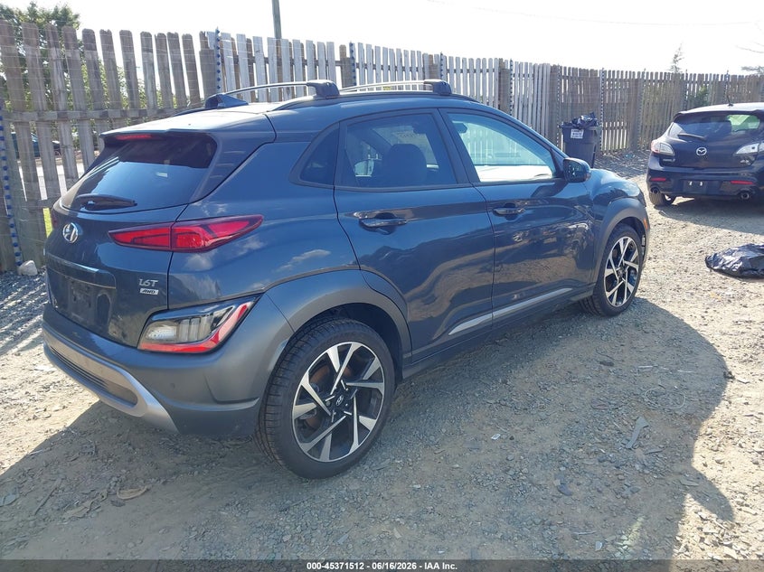 2022 Hyundai Kona VIN KM8K5CA31NU788528 IAAI salvage auction — UNDERCARRIAGE, Salvage (Virginia), sold $7,050 on 2026-07-13 (photo 4)