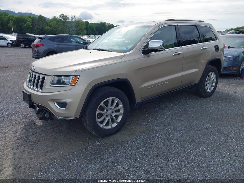 2014 Jeep Grand cherokee VIN 1C4RJFBG3EC227027 IAAI salvage auction — RIGHT FRONT, Salvage Title, sold $1,250 on 2026-07-19 (photo 2)