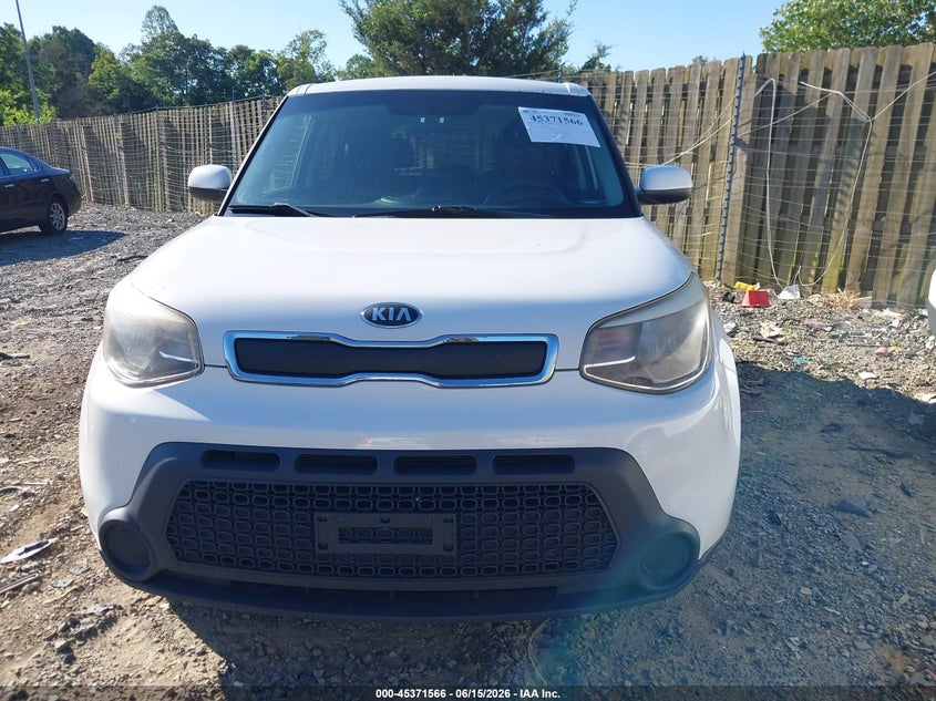 2015 Kia Soul VIN KNDJN2A25F7232644 IAAI salvage auction — NORMAL WEAR, Clear (Virginia), sold $875 on 2026-07-06 (photo 6)