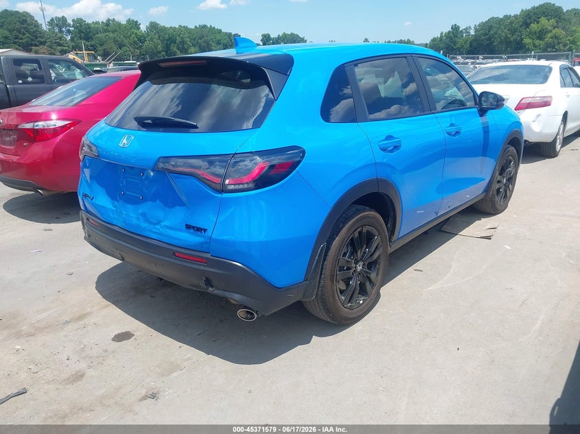 2026 Honda Hr-v VIN 3CZRZ1H54TM727818 IAAI salvage auction — REAR END, Salvage (North Carolina), sold $12,800 on 2026-07-31 (photo 4)