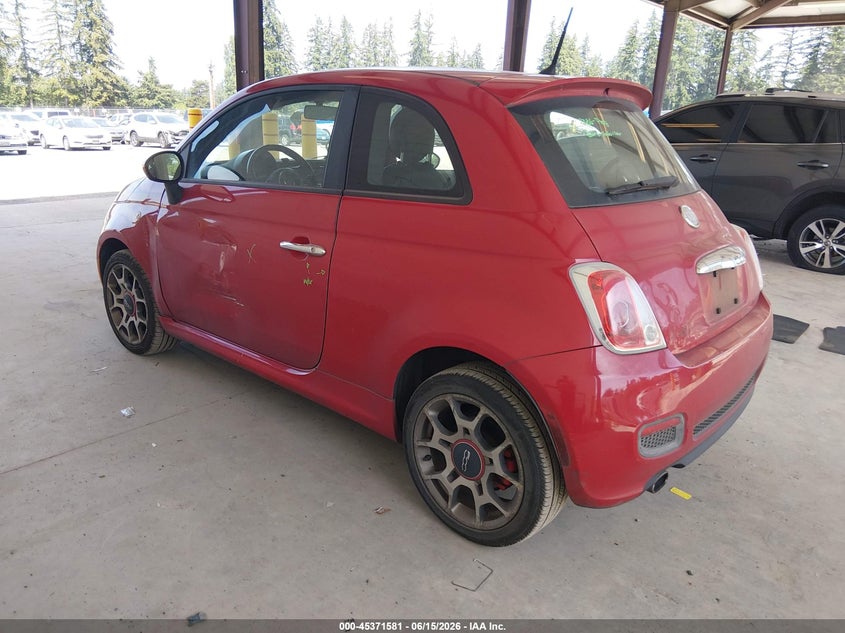 2012 Fiat 500 VIN 3C3CFFBR4CT363634 IAAI salvage auction — LEFT SIDE, Bill Of Sale (Washington), sold $1,675 on 2026-07-08 (photo 3)