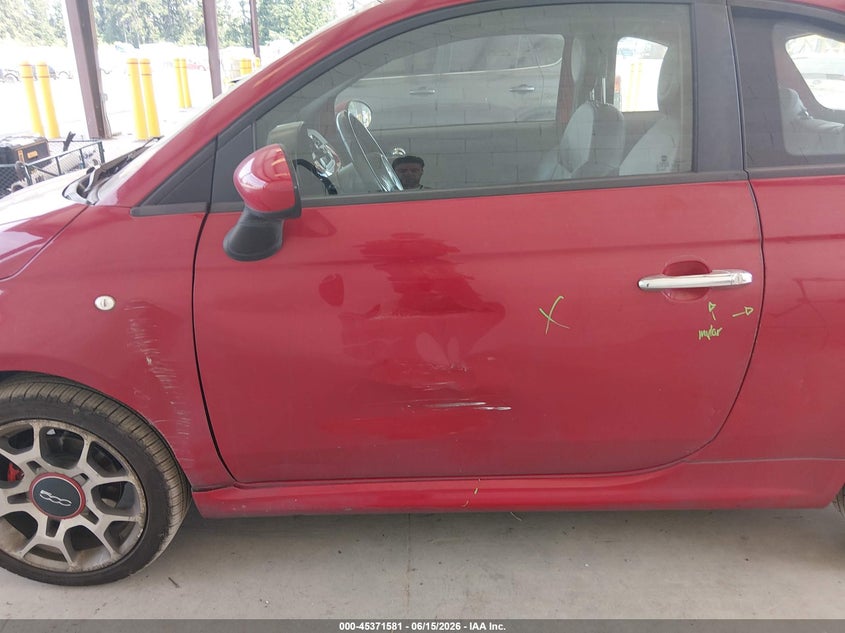 2012 Fiat 500 VIN 3C3CFFBR4CT363634 IAAI salvage auction — LEFT SIDE, Bill Of Sale (Washington), sold $1,675 on 2026-07-08 (photo 6)