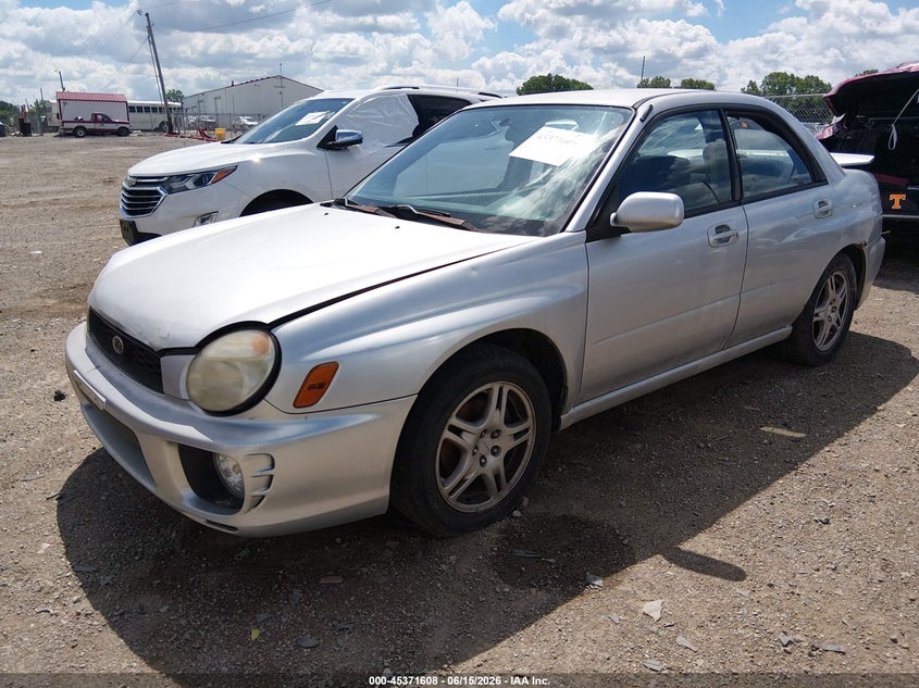 2002 Subaru Impreza VIN JF1GD67522G520174 IAAI salvage auction — SIDE, Salvage (Indiana), sold $375 on 2026-07-15 (photo 2)