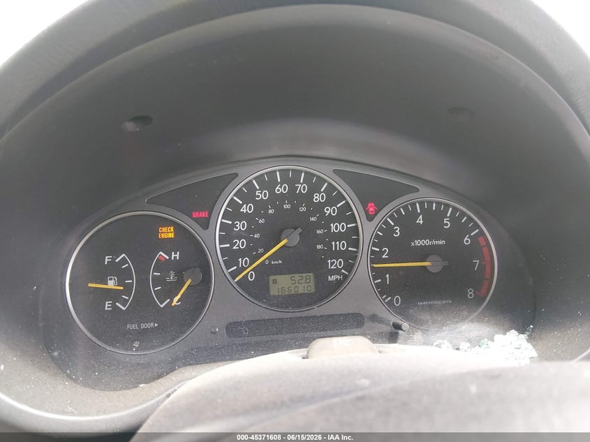 2002 Subaru Impreza VIN JF1GD67522G520174 IAAI salvage auction — SIDE, Salvage (Indiana), sold $375 on 2026-07-15 (photo 7)