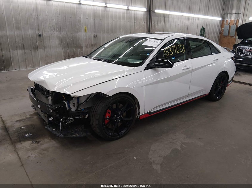 2026 Hyundai Elantra n VIN KMHLW4DK4TU037074 IAAI salvage auction — FRONT END, Salvage (Minnesota), sold $12,150 on 2026-08-11 (photo 2)