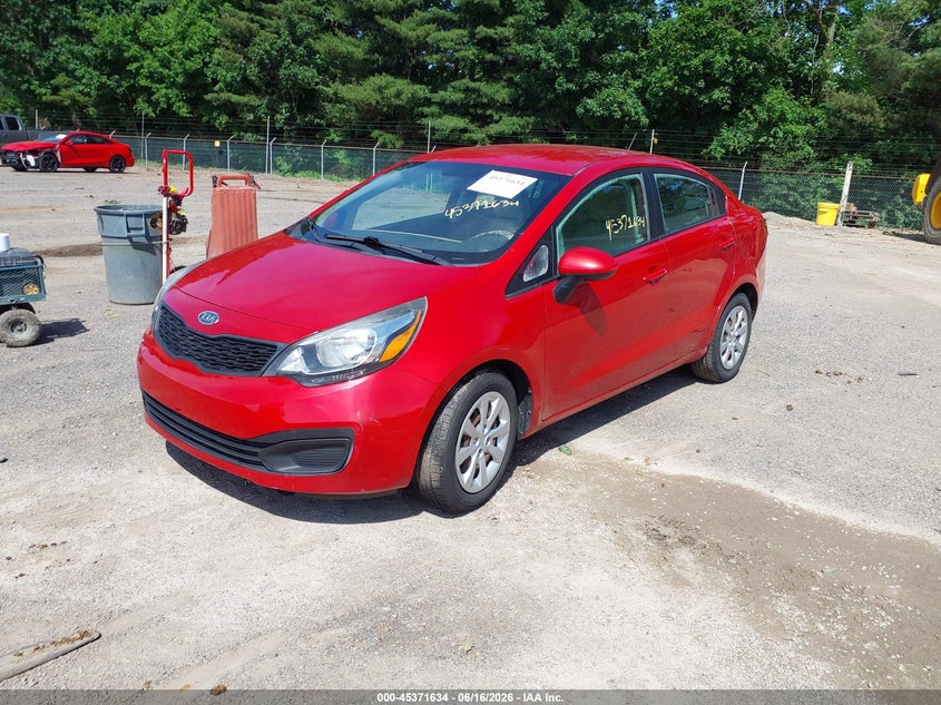 2013 Kia Rio VIN KNADM4A32D6124261 IAAI salvage auction — WATER/FLOOD, Bill Of Sale Destruction Only - Salvage (Ohio), sold $175 on 2026-07-27 (photo 2)