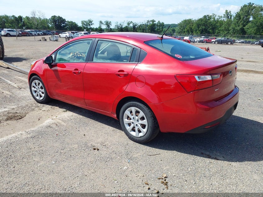 2013 Kia Rio VIN KNADM4A32D6124261 IAAI salvage auction — WATER/FLOOD, Bill Of Sale Destruction Only - Salvage (Ohio), sold $175 on 2026-07-27 (photo 3)