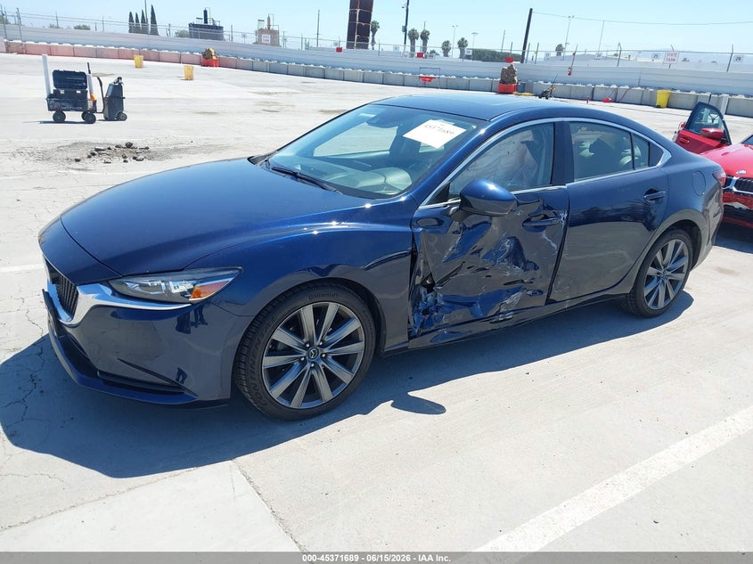 2018 Mazda 6 VIN JM1GL1VM2J1325171 IAAI salvage auction — LEFT SIDE, Salvage Title, sold $4,300 on 2026-07-15 (photo 2)