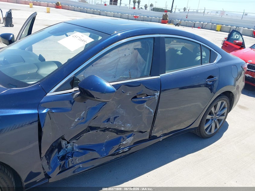 2018 Mazda 6 VIN JM1GL1VM2J1325171 IAAI salvage auction — LEFT SIDE, Salvage Title, sold $4,300 on 2026-07-15 (photo 6)