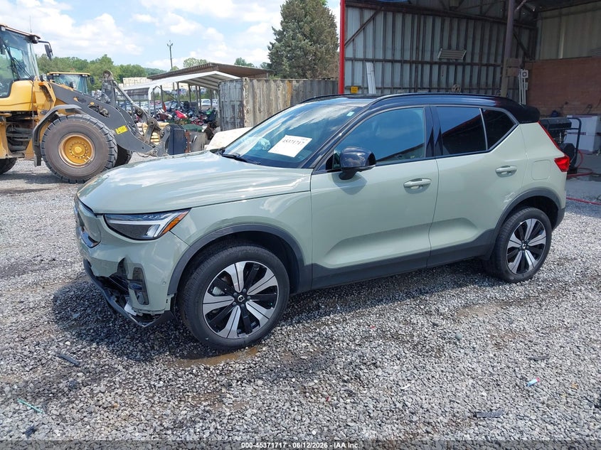 2023 Volvo Xc40 VIN YV4ED3UL3P2052721 IAAI salvage auction — FRONT END, Salvage (North Carolina), sold $11,700 on 2026-07-24 (photo 2)