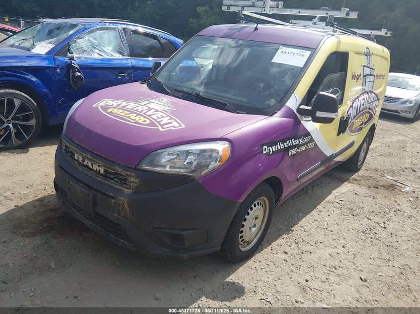 2019 Ram Promaster city VIN ZFBHRFAB3K6N74350 IAAI salvage auction — NORMAL WEAR, Clear (Massachusetts), sold $1,550 on 2026-07-14 (photo 2)