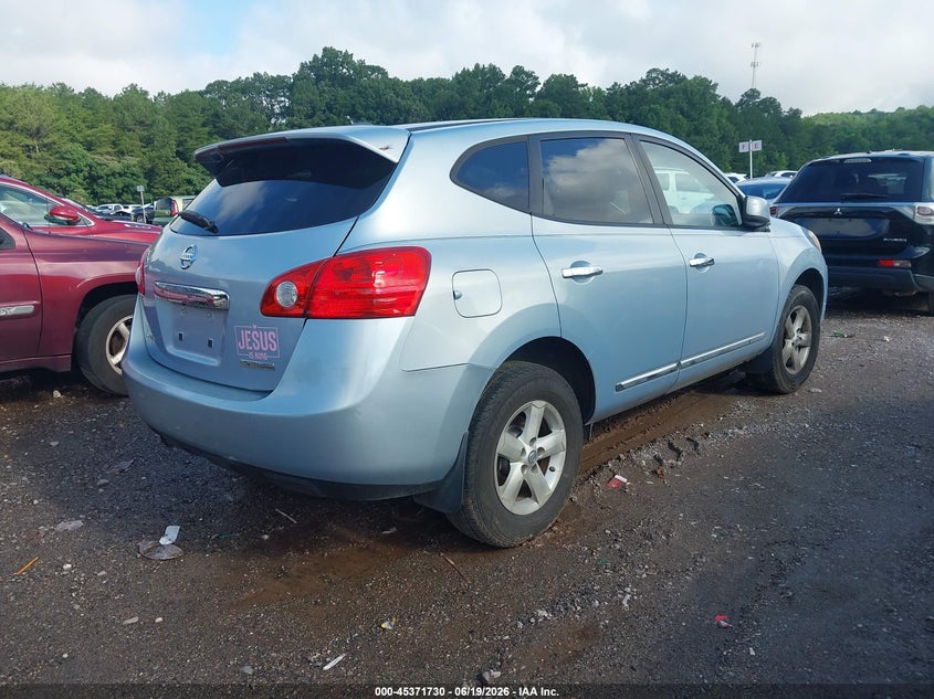 2013 Nissan Rogue sport VIN JN8AS5MT7DW010502 IAAI salvage auction — RIGHT FRONT, Clear (Alabama), sold $600 on 2026-07-08 (photo 4)