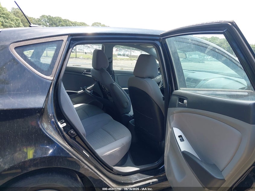 2017 Hyundai Accent VIN KMHCT5AE4HU338738 IAAI salvage auction — FRONT & REAR, Salvage (North Carolina), sold $950 on 2026-07-16 (photo 8)