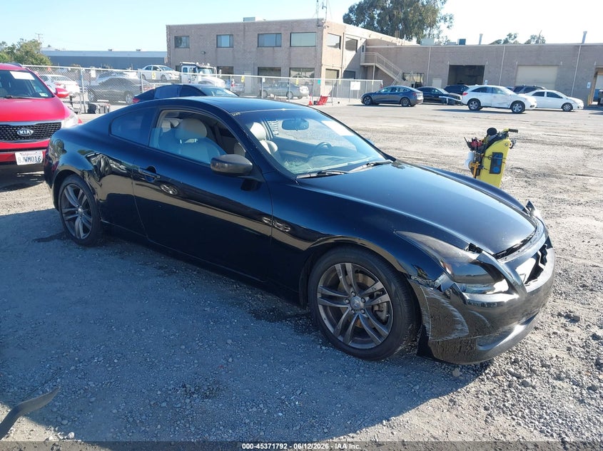 2008 Infiniti G37 VIN JNKCV64E68M124705 IAAI salvage auction — FRONT END, Salvage (California), sold $1,000 on 2026-07-13 (photo 1)