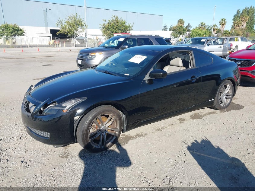 2008 Infiniti G37 VIN JNKCV64E68M124705 IAAI salvage auction — FRONT END, Salvage (California), sold $1,000 on 2026-07-13 (photo 2)