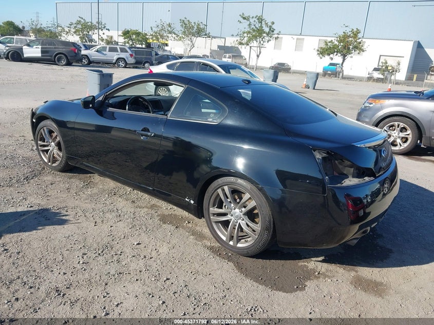 2008 Infiniti G37 VIN JNKCV64E68M124705 IAAI salvage auction — FRONT END, Salvage (California), sold $1,000 on 2026-07-13 (photo 3)