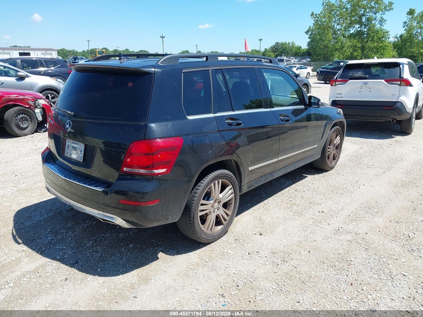 2014 Mercedes-benz Glk-klasse VIN WDCGG5HB4EG296453 IAAI salvage auction — FRONT END, Salvage (Illinois), sold $3,400 on 2026-07-11 (photo 4)