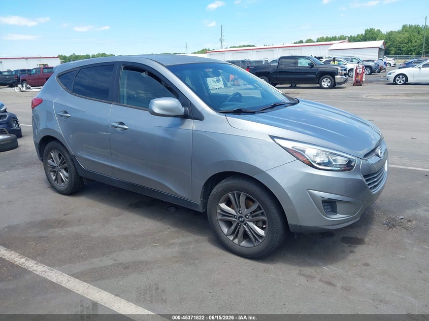 2015 Hyundai Tucson VIN KM8JT3AF8FU101977 IAAI salvage auction — LEFT FRONT, Salvage (North Carolina), sold $1,900 on 2026-07-31 (photo 1)