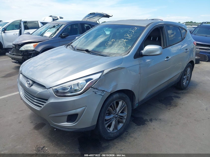 2015 Hyundai Tucson VIN KM8JT3AF8FU101977 IAAI salvage auction — LEFT FRONT, Salvage (North Carolina), sold $1,900 on 2026-07-31 (photo 2)