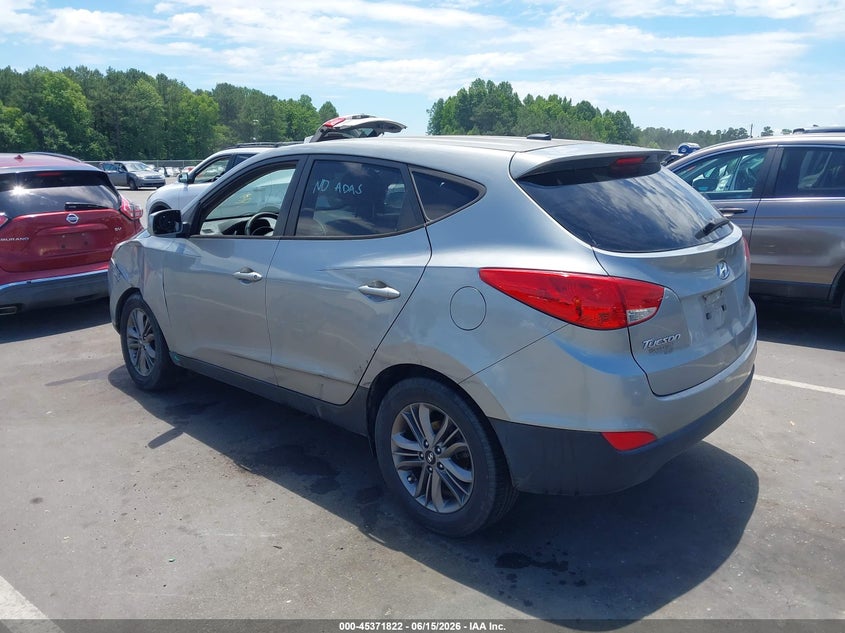 2015 Hyundai Tucson VIN KM8JT3AF8FU101977 IAAI salvage auction — LEFT FRONT, Salvage (North Carolina), sold $1,900 on 2026-07-31 (photo 3)