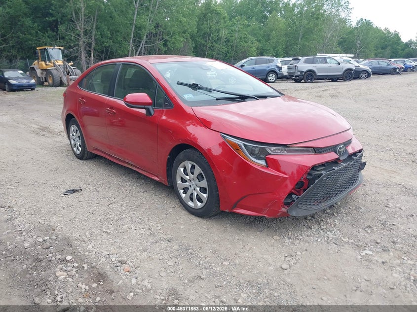 2021 Toyota Corolla VIN JTDEPMAE9MJ138171 IAAI salvage auction — FRONT END, Salvage (Massachusetts), sold $4,350 on 2026-07-12 (photo 1)