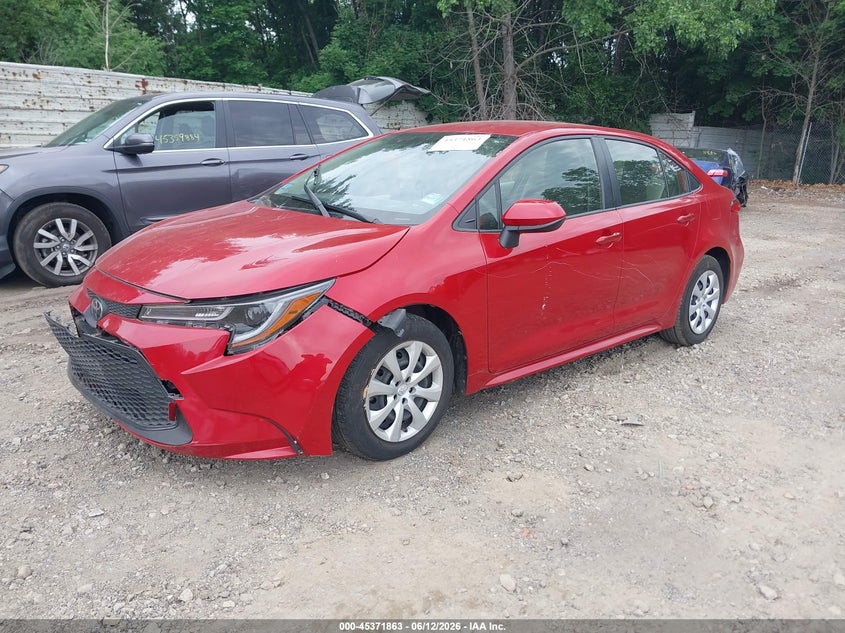 2021 Toyota Corolla VIN JTDEPMAE9MJ138171 IAAI salvage auction — FRONT END, Salvage (Massachusetts), sold $4,350 on 2026-07-12 (photo 2)