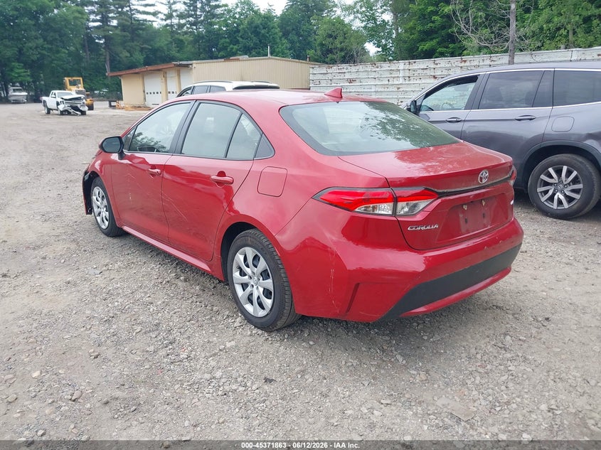 2021 Toyota Corolla VIN JTDEPMAE9MJ138171 IAAI salvage auction — FRONT END, Salvage (Massachusetts), sold $4,350 on 2026-07-12 (photo 3)