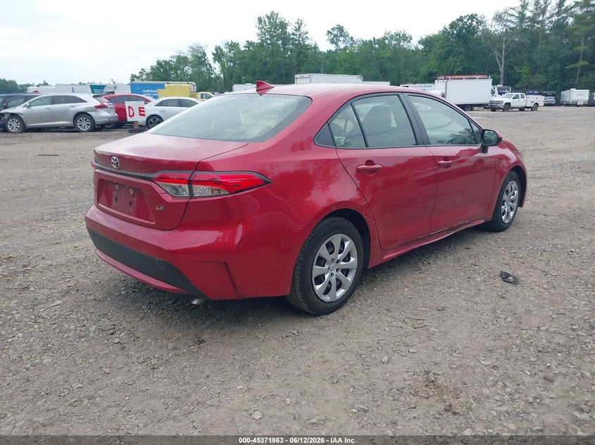 2021 Toyota Corolla VIN JTDEPMAE9MJ138171 IAAI salvage auction — FRONT END, Salvage (Massachusetts), sold $4,350 on 2026-07-12 (photo 4)