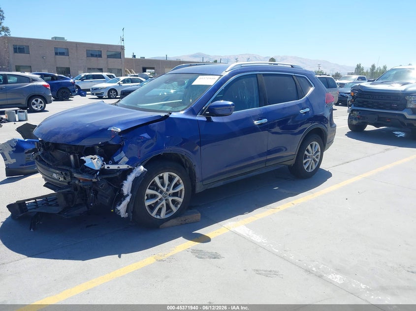 2019 Nissan Rogue VIN KNMAT2MT5KP551627 IAAI salvage auction — FRONT END, Salvage (California), sold $1,700 on 2026-07-13 (photo 2)